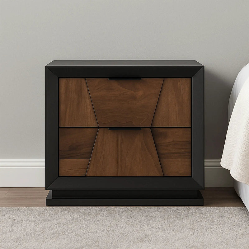 Houston - 2 Drawer Nightstand - Walnut by HouseOfZazla