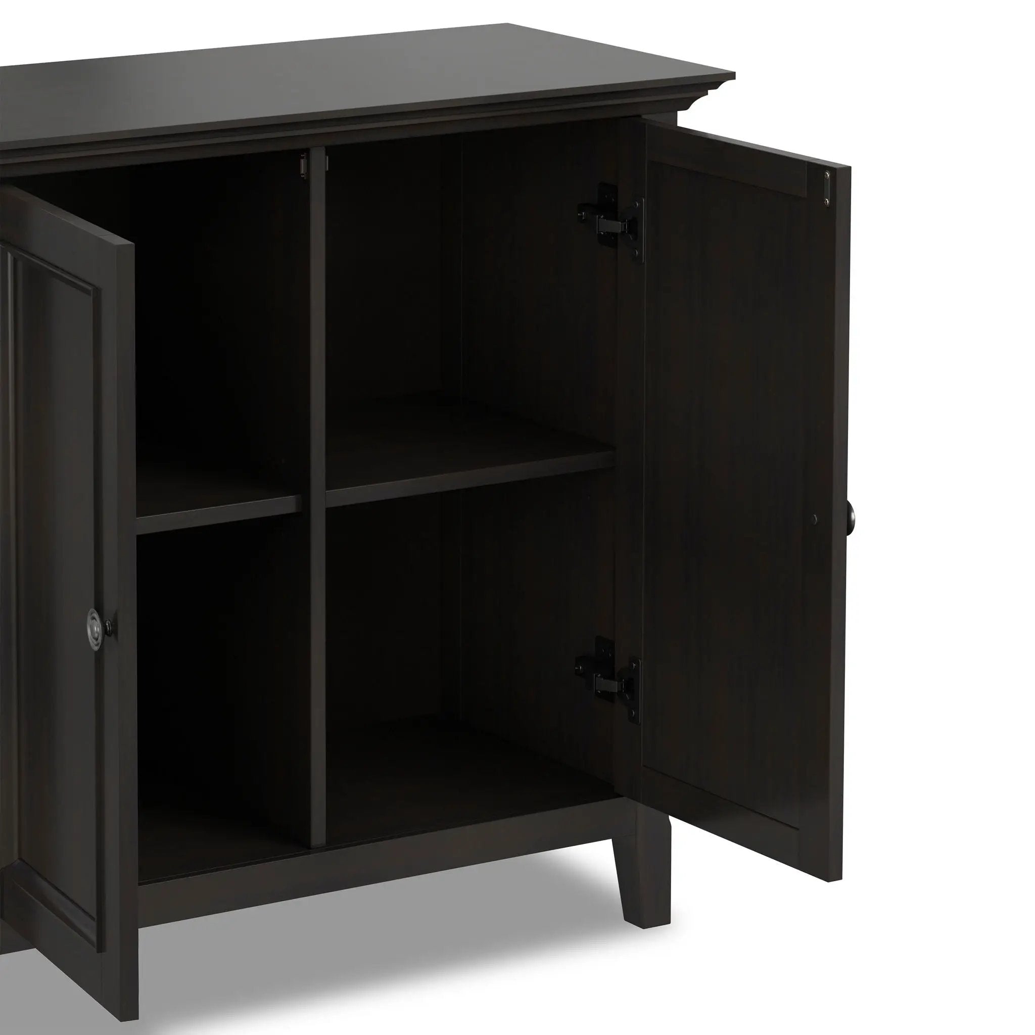 Amherst - 2 Door Storage Cabinet & Adjustable Shelving - Brown by HouseOfZazla