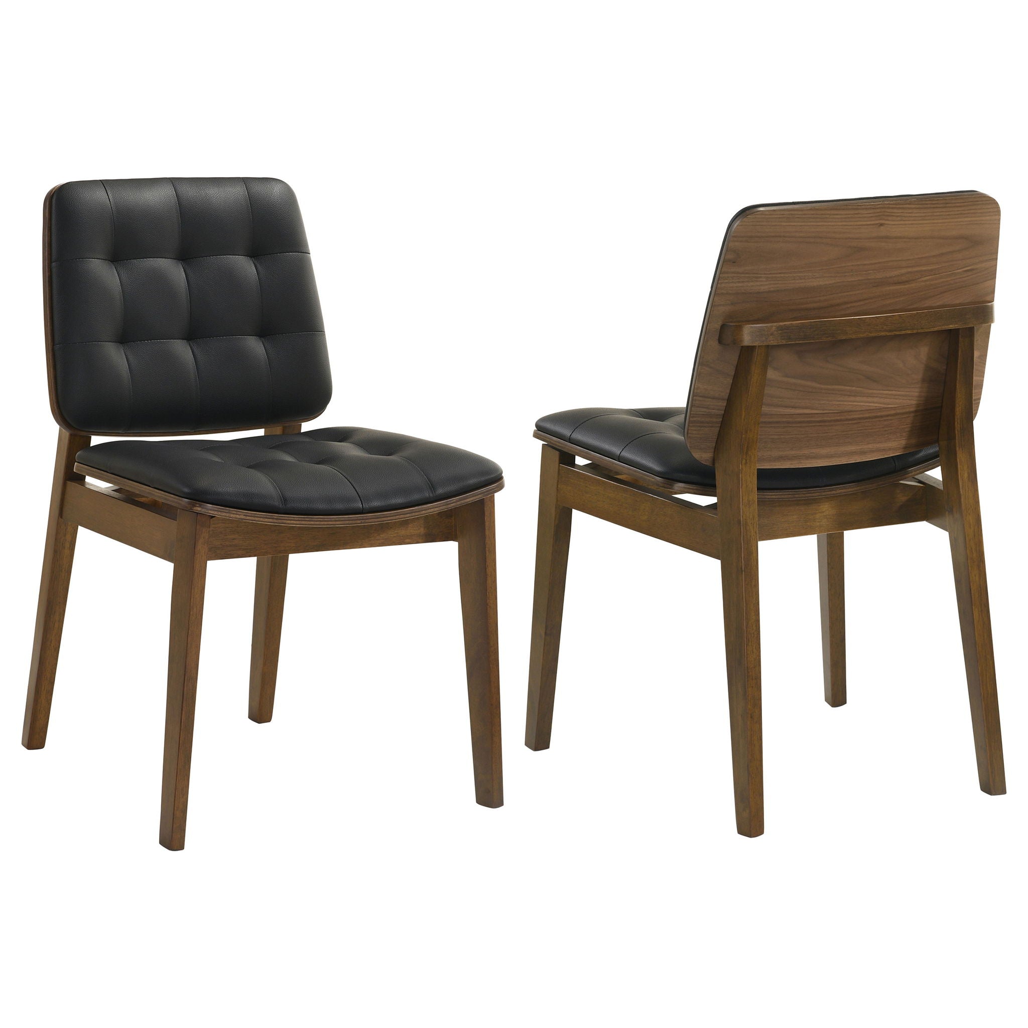 Redbridge Upholstered Dining Side Chair Walnut (Set of 2) by Unique Piece Furniture