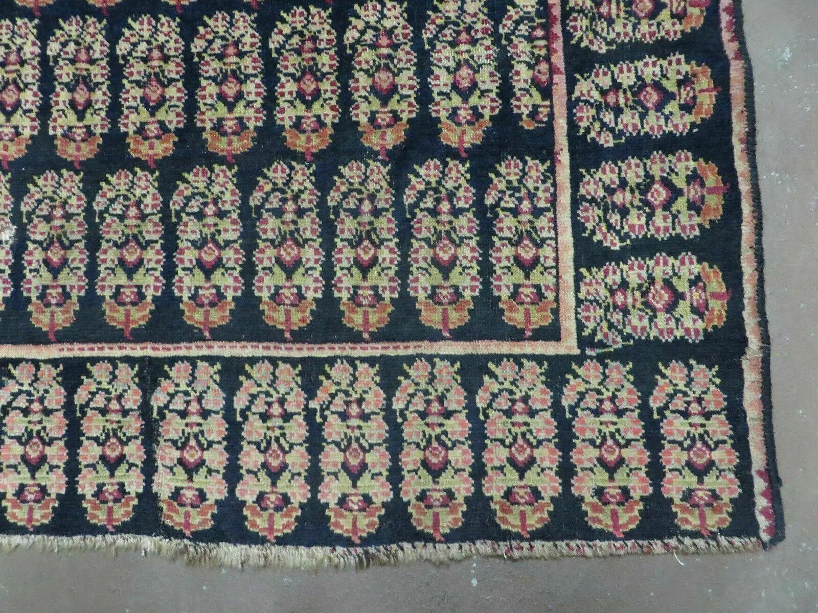 4' X 9' Antique Karabagh Caucasian Rug Handmade Wool Carpet Organic Dyes Nice by Jewel Rugs
