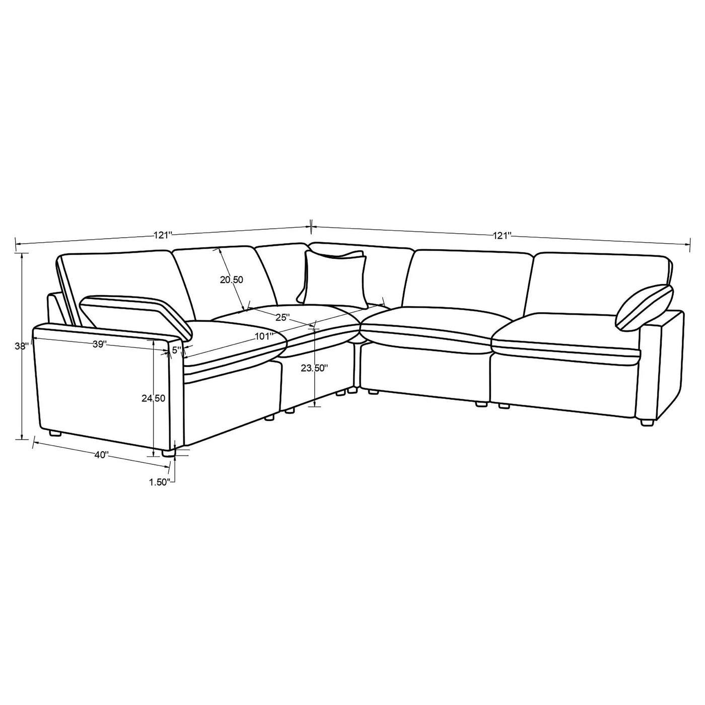 Hollander - Power Reclining Sectional by HouseOfZazla