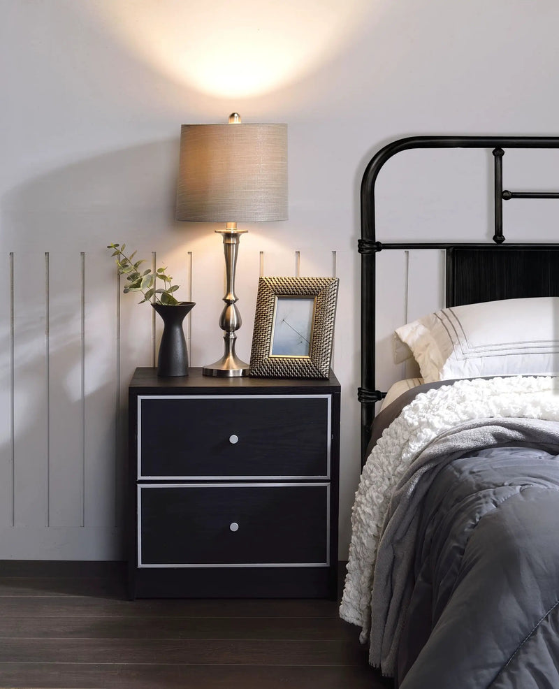 Modern Black Nightstand Table by HouseOfZazla