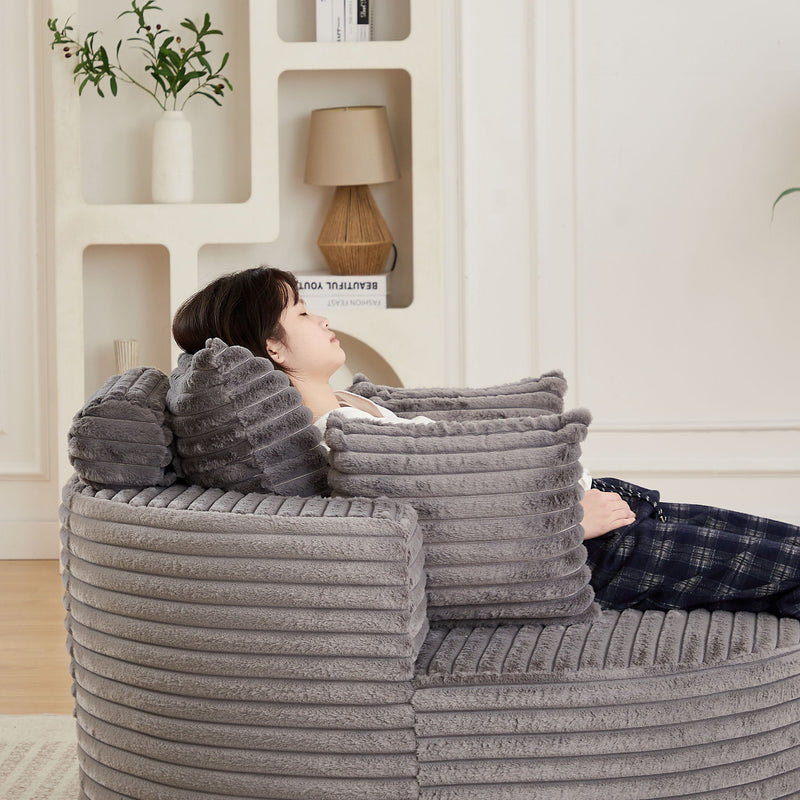 Modern Single Sofa With Backrest Pillow For Living Room by HouseOfZazla