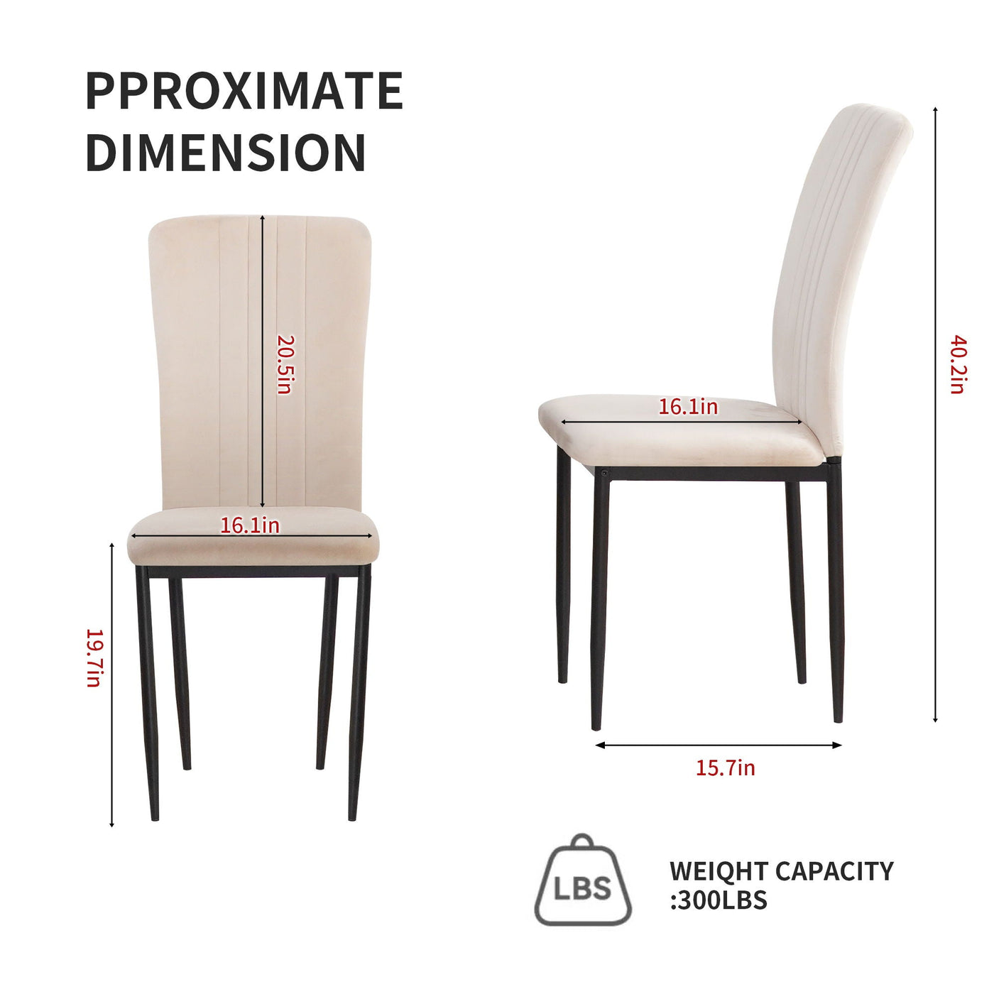Velvet Dining Chairs For Dining Room (Set of 4) by Unique Piece Furniture