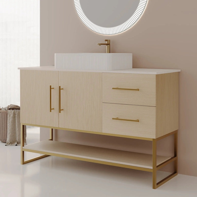 36" Modern Bathroom Vanity with Ceramic Vessel Sink by HouseOfZazla