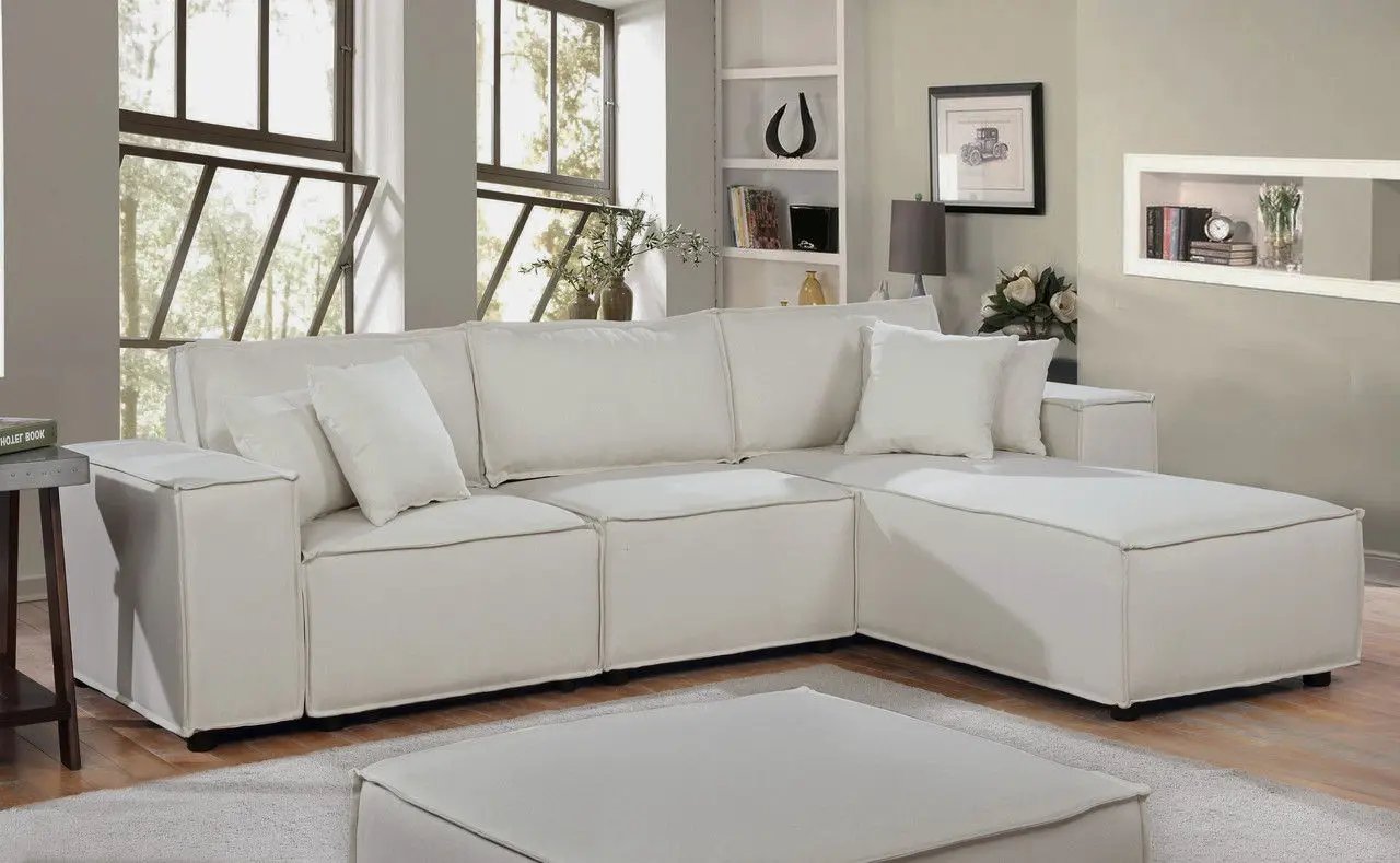 Harvey - Sofa With Reversible Chaise by Unique Piece Furniture