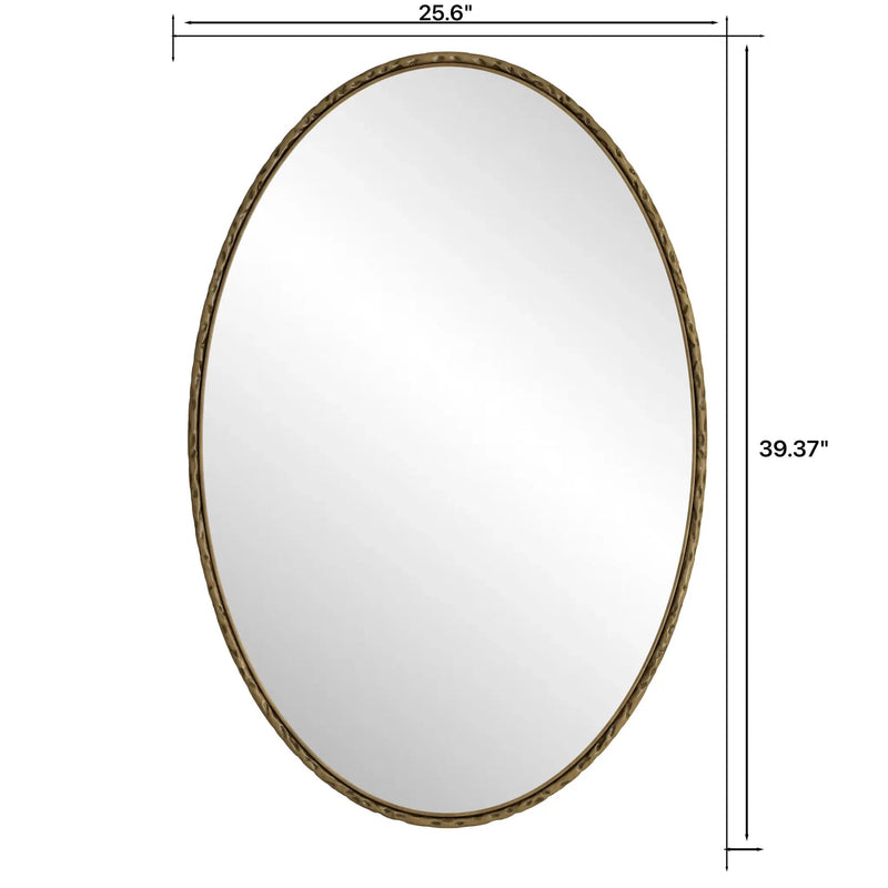 Iron Art Oval Retro Mirror by HouseOfZazla