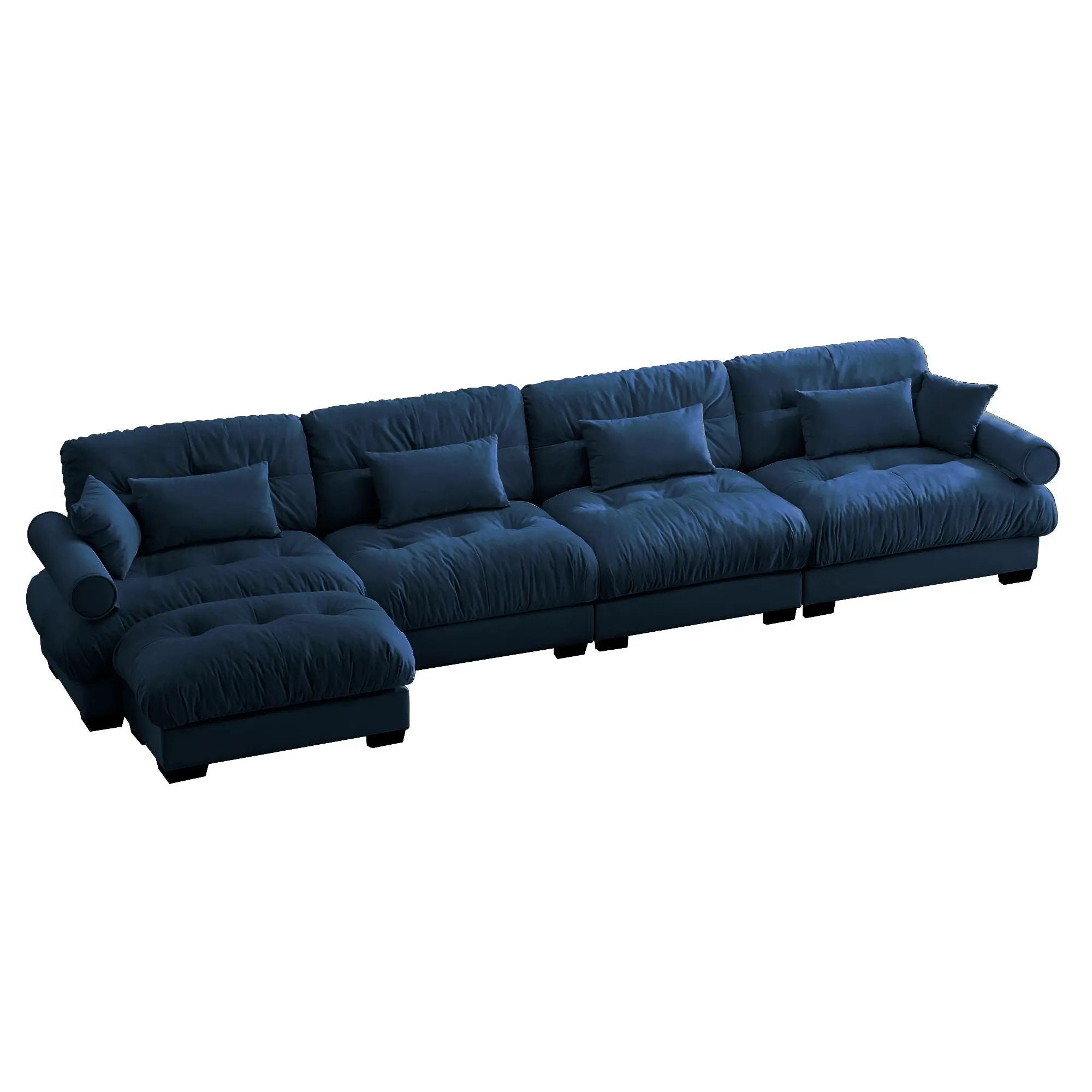 Super Comfort Oversized Modular Sectional Sofa With Movable Ottoman by Unique Piece Furniture
