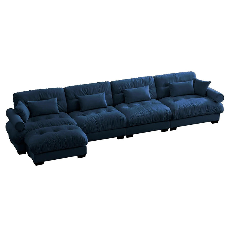 Super Comfort Oversized Modular Sectional Sofa With Movable Ottoman by Unique Piece Furniture