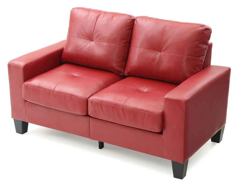 Newbury - Track Arm Loveseat For Cozy Spaces by Unique Piece Furniture