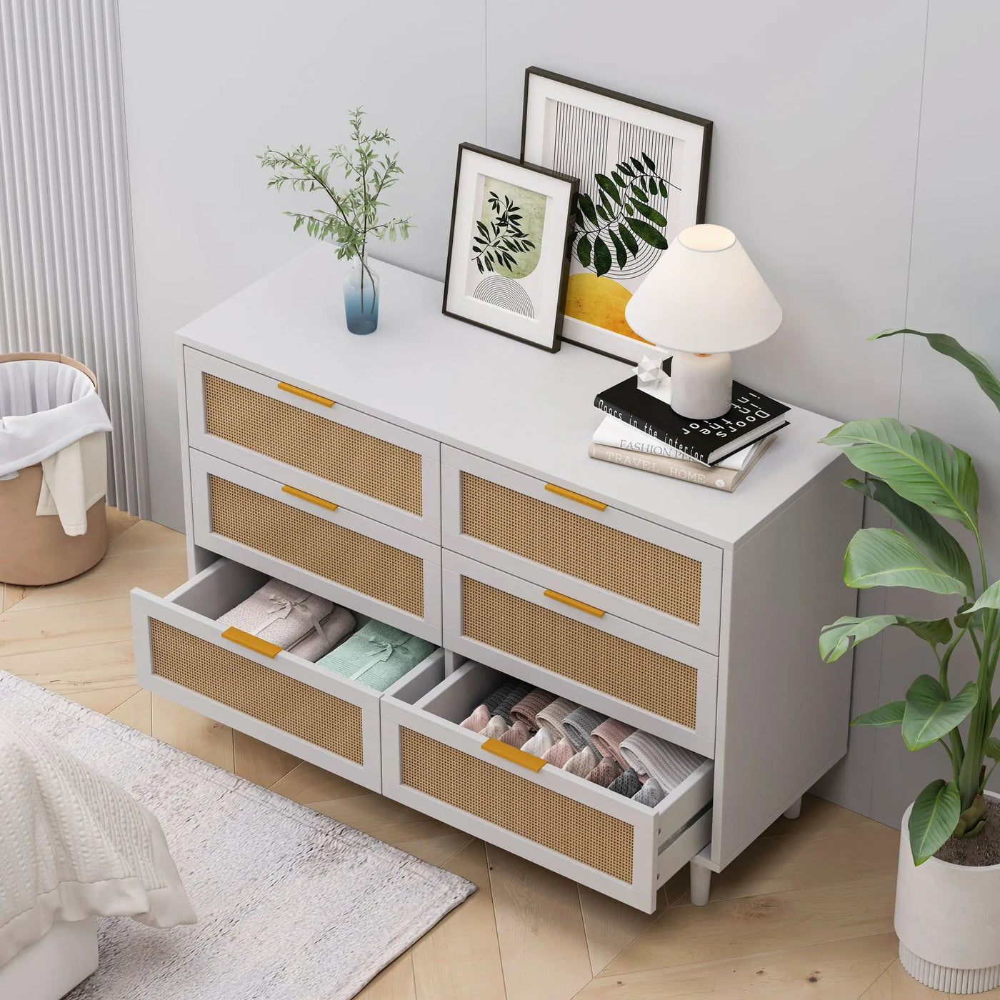 6 Drawer Storage Modern Cabinet For Bedroom by HouseOfZazla