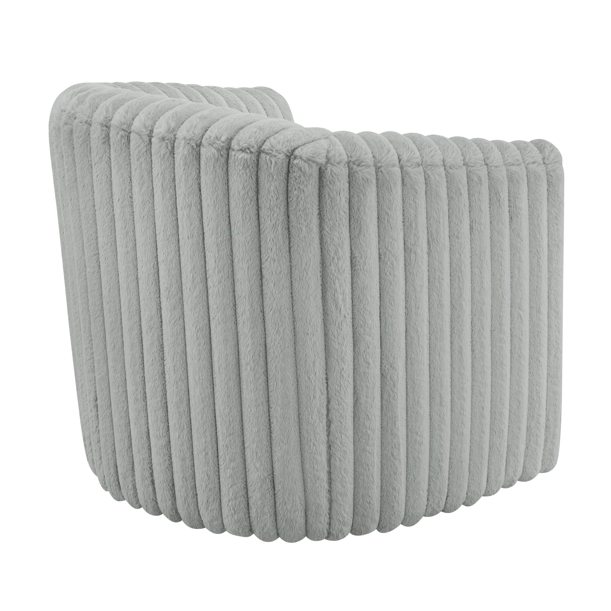 Alexa - Barrel Swivel Chair - Gray by HouseOfZazla