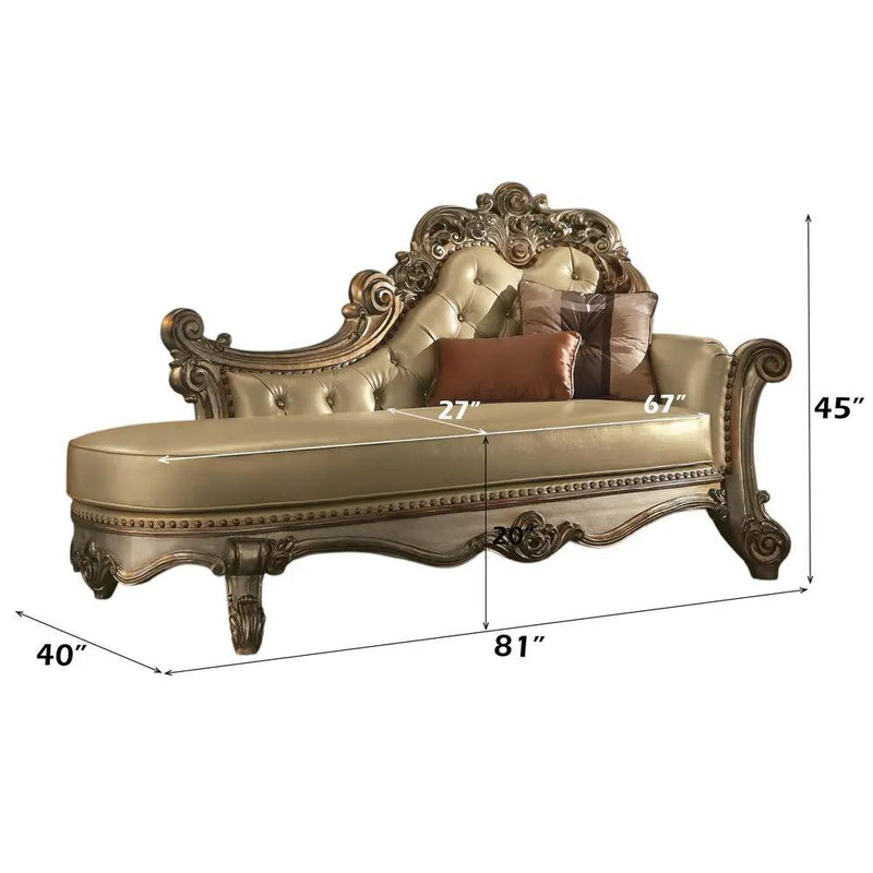 Vendome - Chaise w/2 Pillows by Unique Piece Furniture