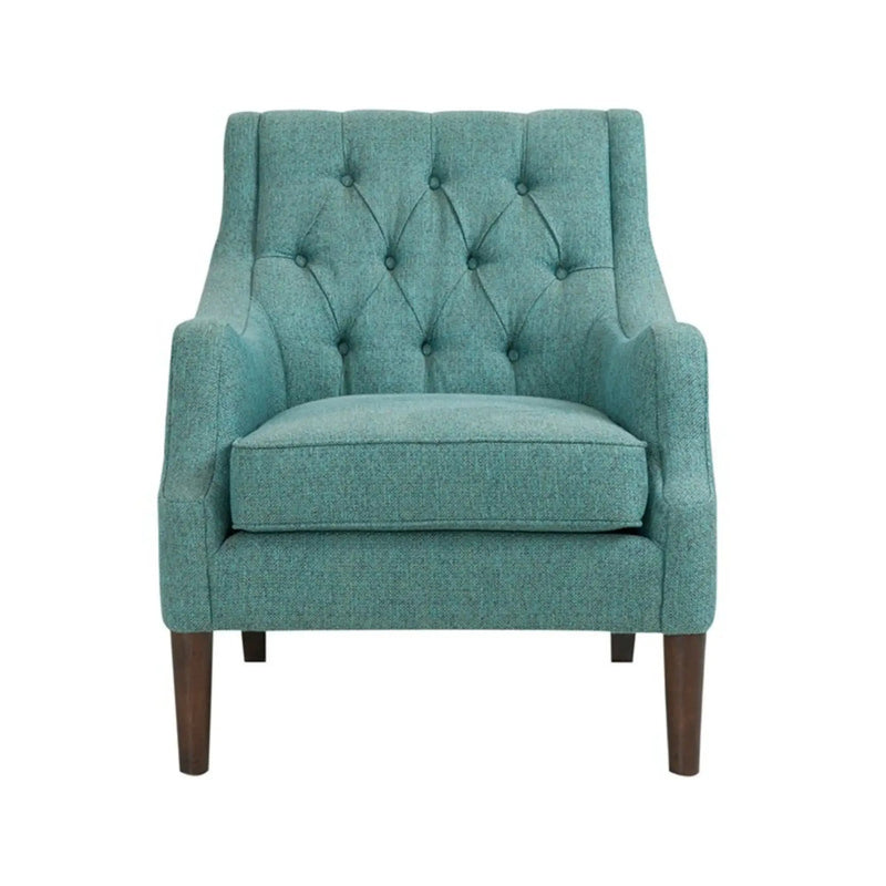 Qwen - Button Tufted Accent Chair With - Teal by Unique Piece Furniture