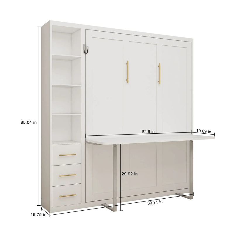 Folding Vertical Murphy Wall Bed by HouseOfZazla