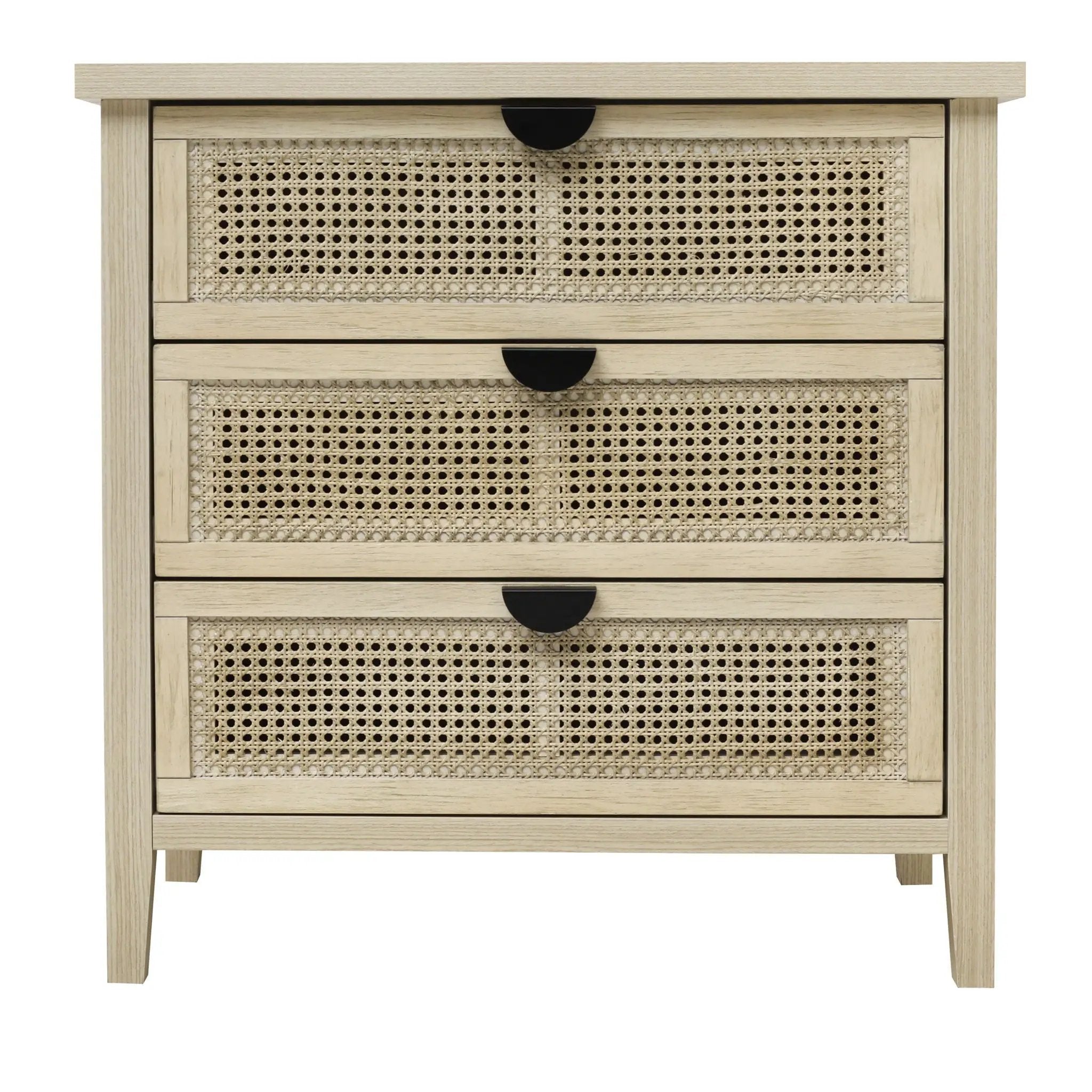 3 Drawer Cabinet, Suitable For Bedroom - Natural by HouseOfZazla