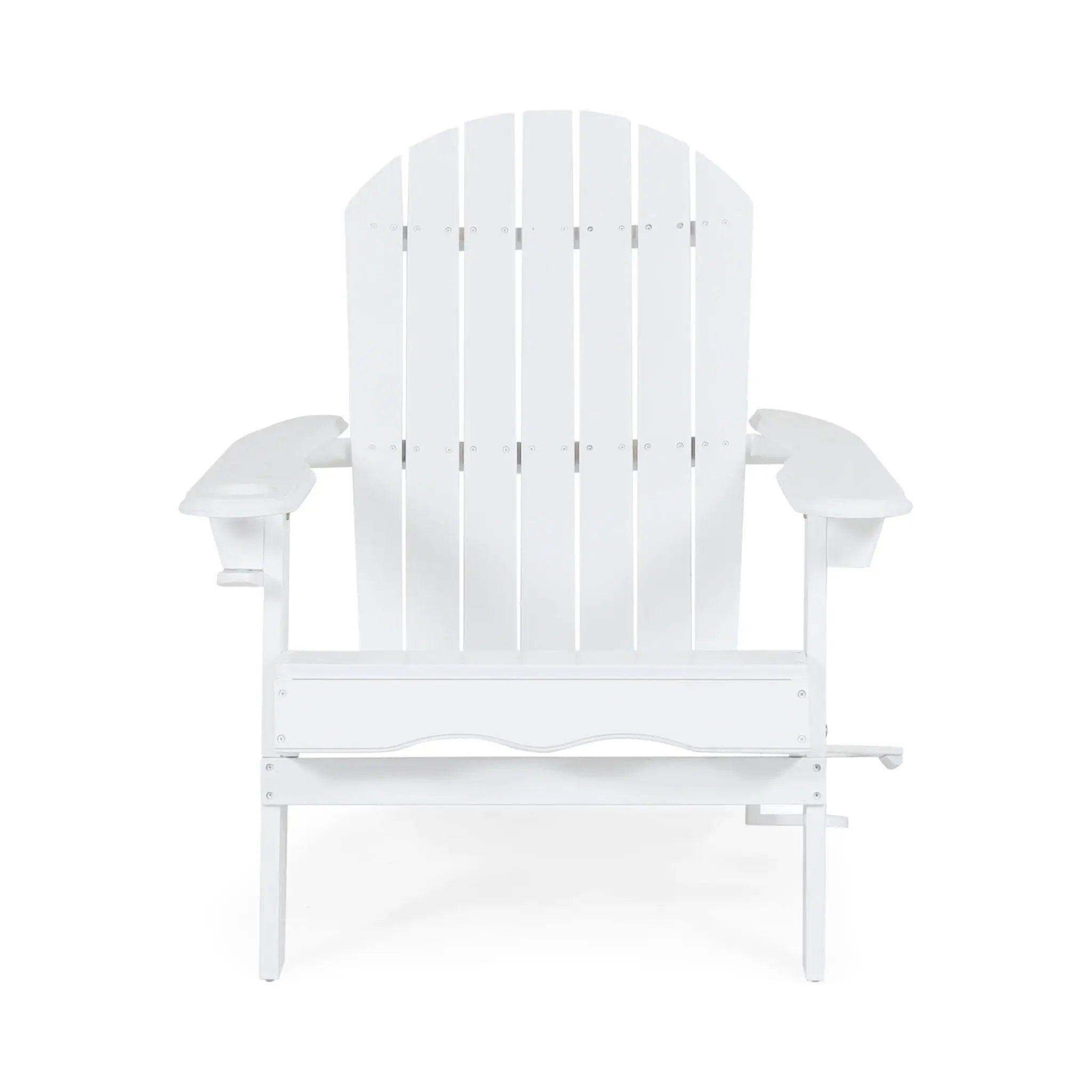 Zenithia Outdoor Foldable Adirondack Chair With 2 Cup Holders by HouseOfZazla