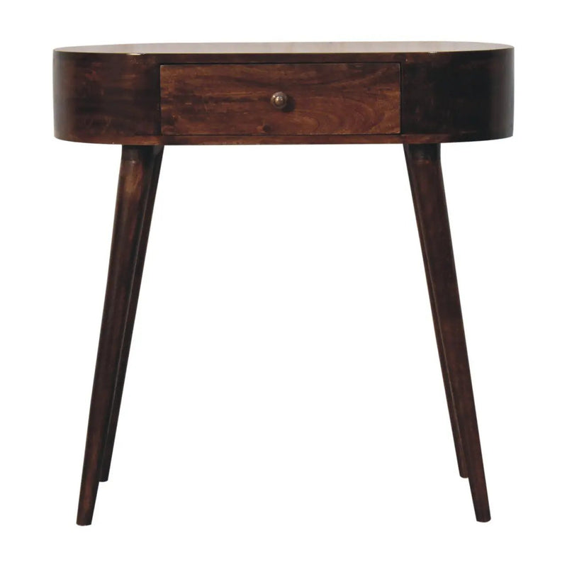 Rounded Wood Table by HouseOfZazla