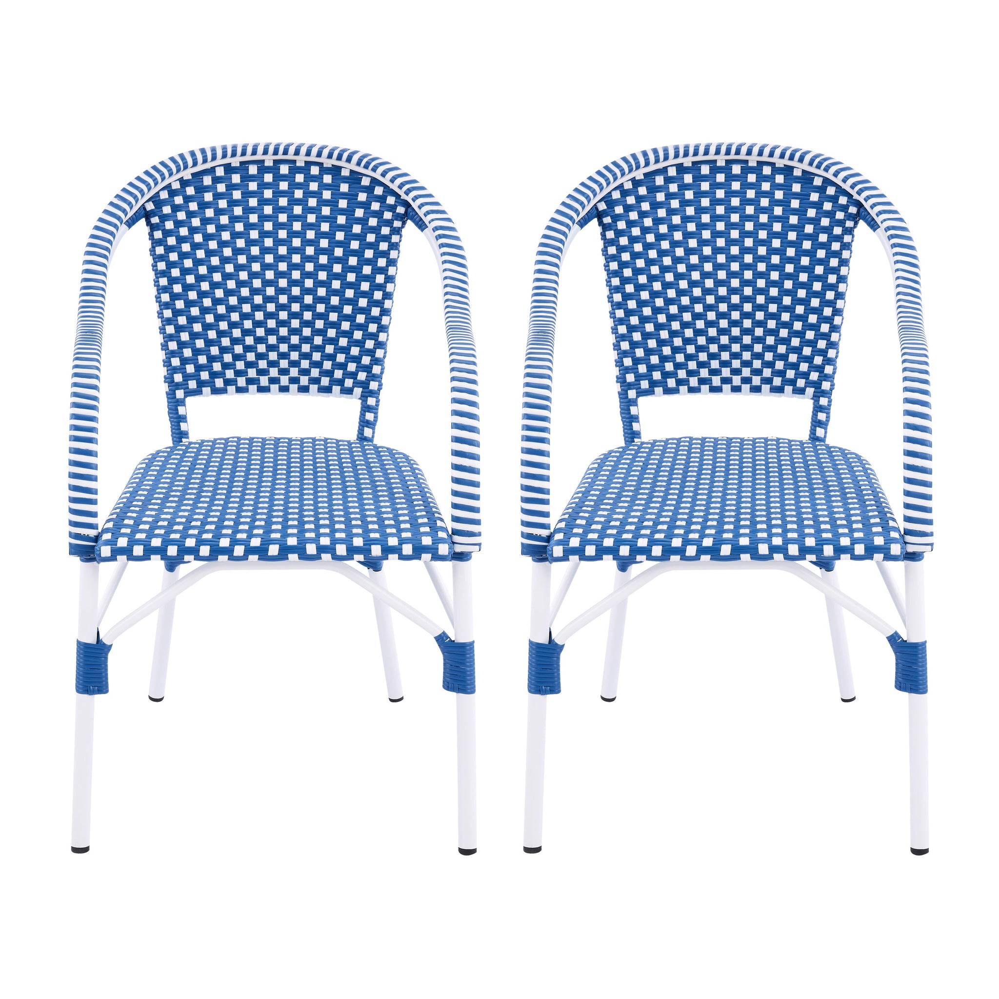 Outdoor Bistro Chairs with Aluminum Frame, Set of 2 by HouseOfZazla
