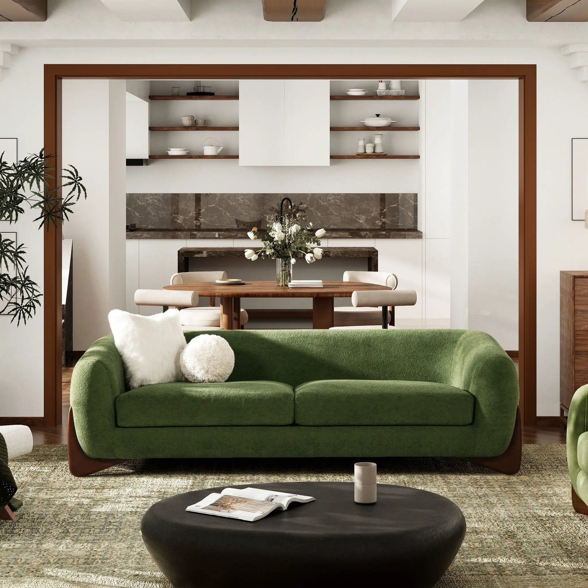 Alpine - Luxurious Upholstery Sherpa Sofa by HouseOfZazla