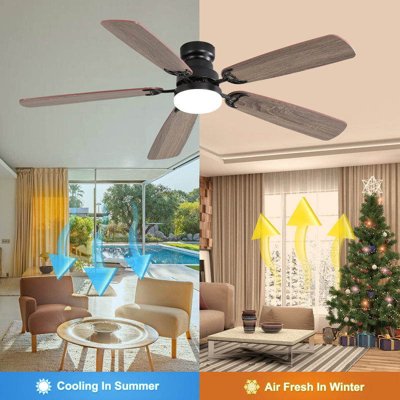 52 Inch Classics Ceiling Fan With LED Light by HouseOfZazla