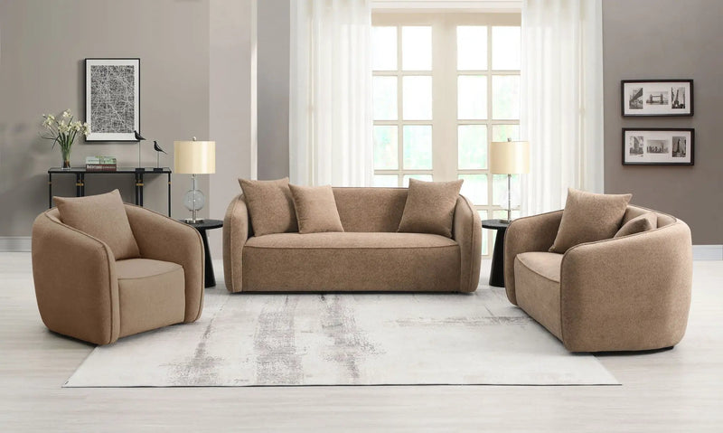 Keith - 3 Piece Living Room Set (Comes With Matching Color Toss Pillows) by Unique Piece Furniture