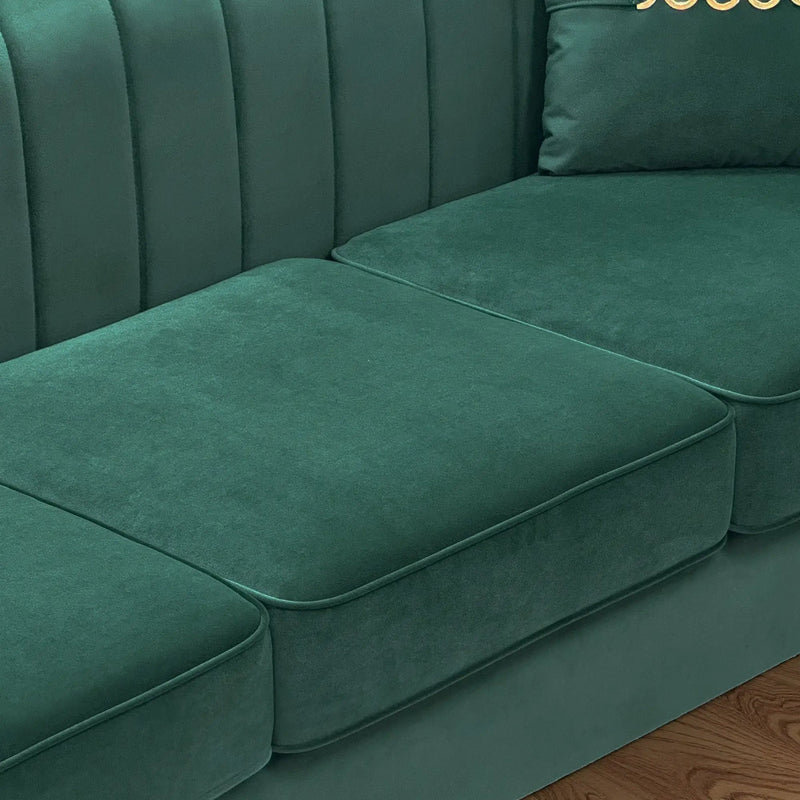 FX-P82B-GR Velvet Sofa by HouseOfZazla