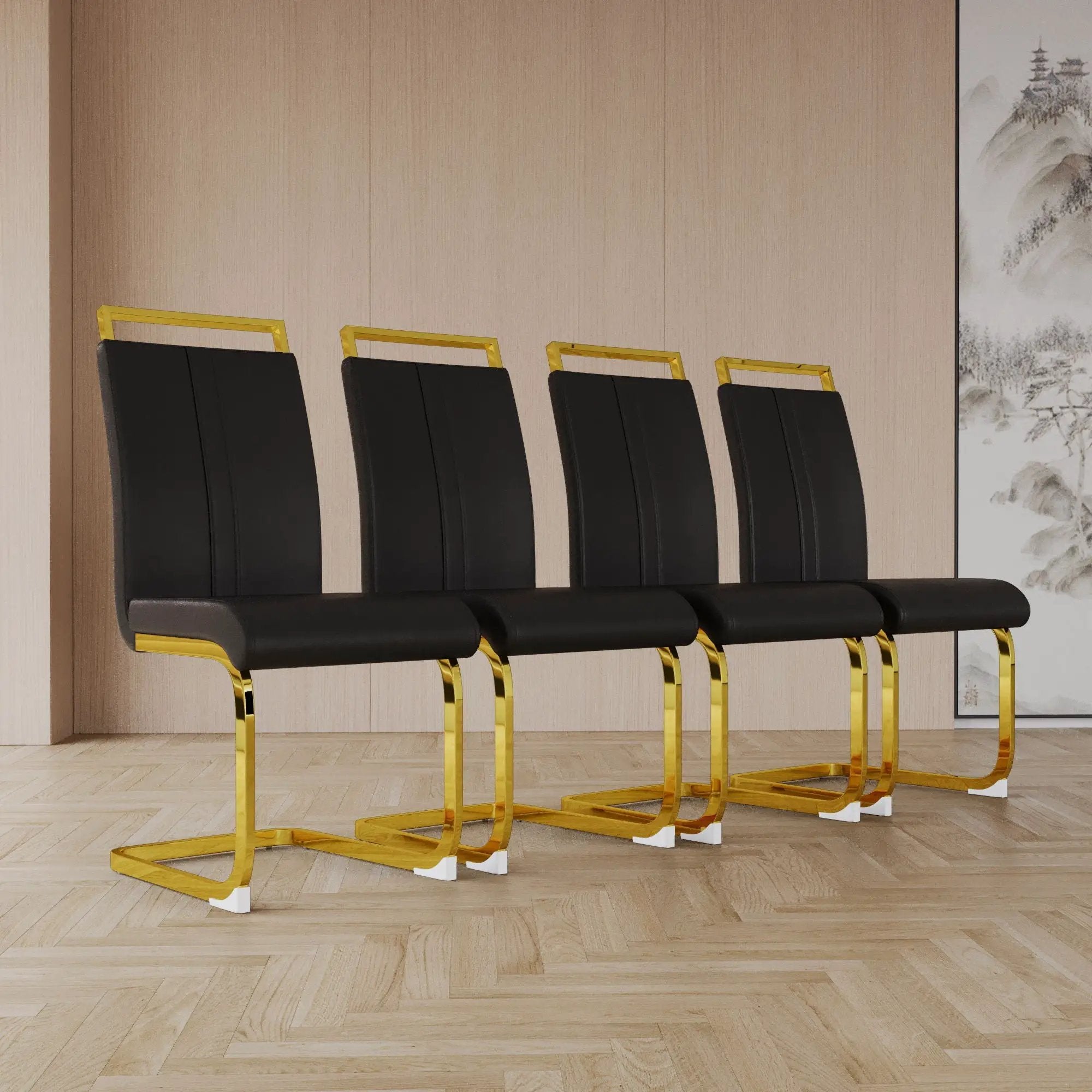 Side Dining Room Chair, Padded Seat High Back by HouseOfZazla