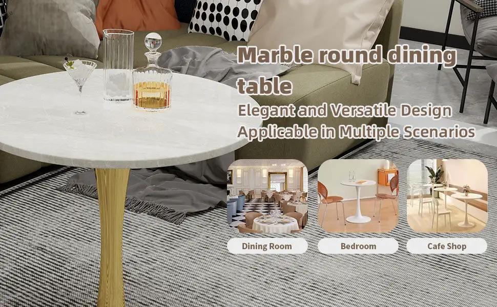 27.6-Inch Round Dining Table by HouseOfZazla