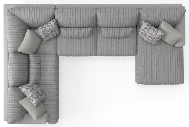 Titan - Sectional With Comfort Coil Seating And Accent Pillows Included by Unique Piece Furniture