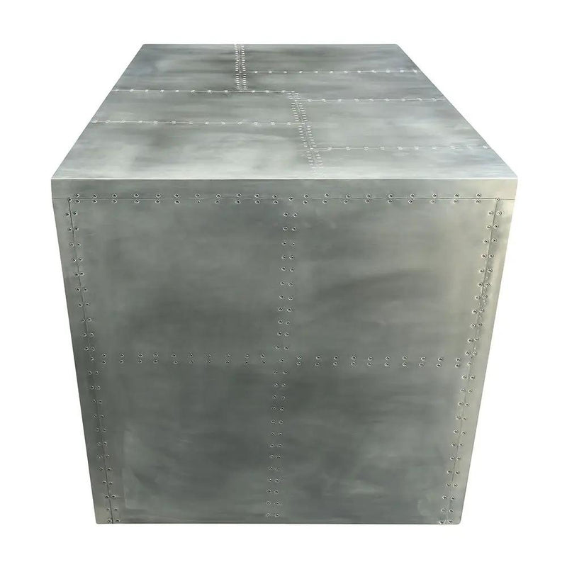 Brancaster - Executive Writing Desk - Aluminum by Unique Piece Furniture