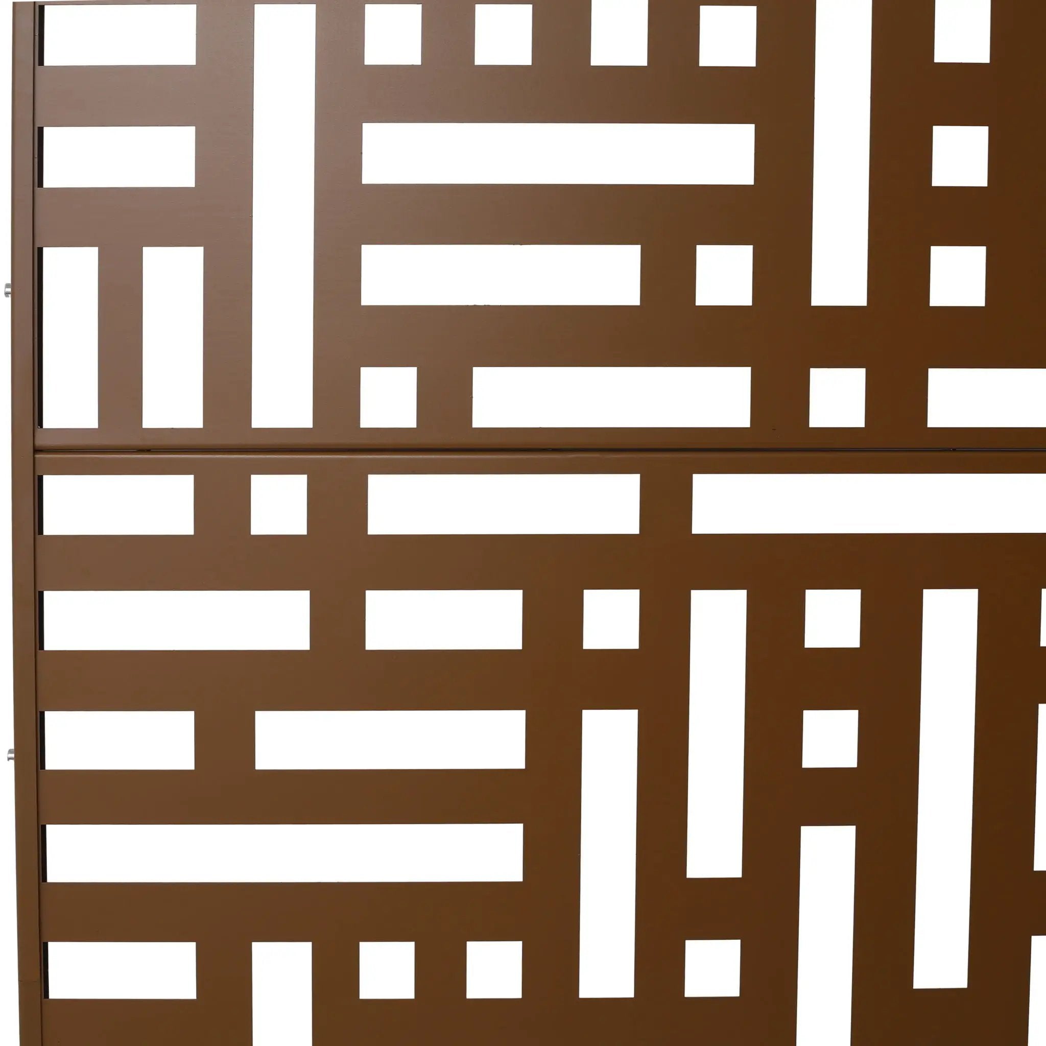 Decorative Freestanding Metal Privacy Screen For Indoor & Outdoor Use by Unique Piece Furniture