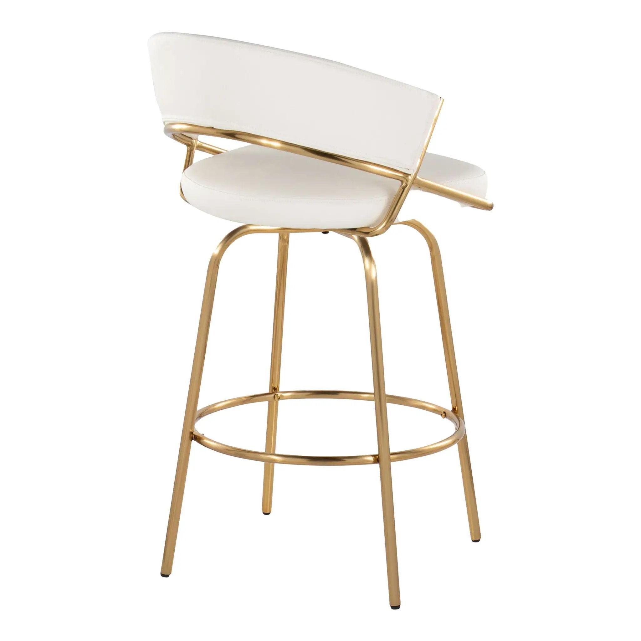 Jie - Glam Fixed Height Counter Stool (Set of 2) by Unique Piece Furniture