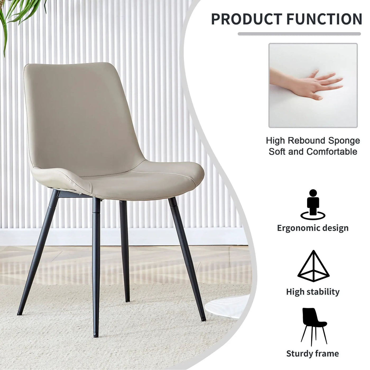 Modern Medieval Style Restaurant Cushioned Chairs With Suede Backrests by Unique Piece Furniture