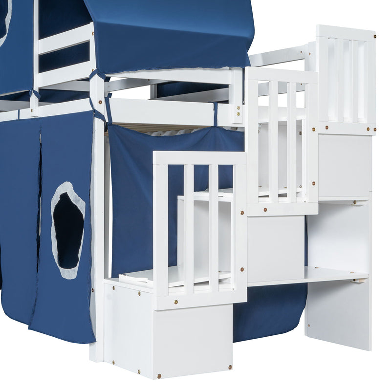 Loft Bed With Tent And Tower