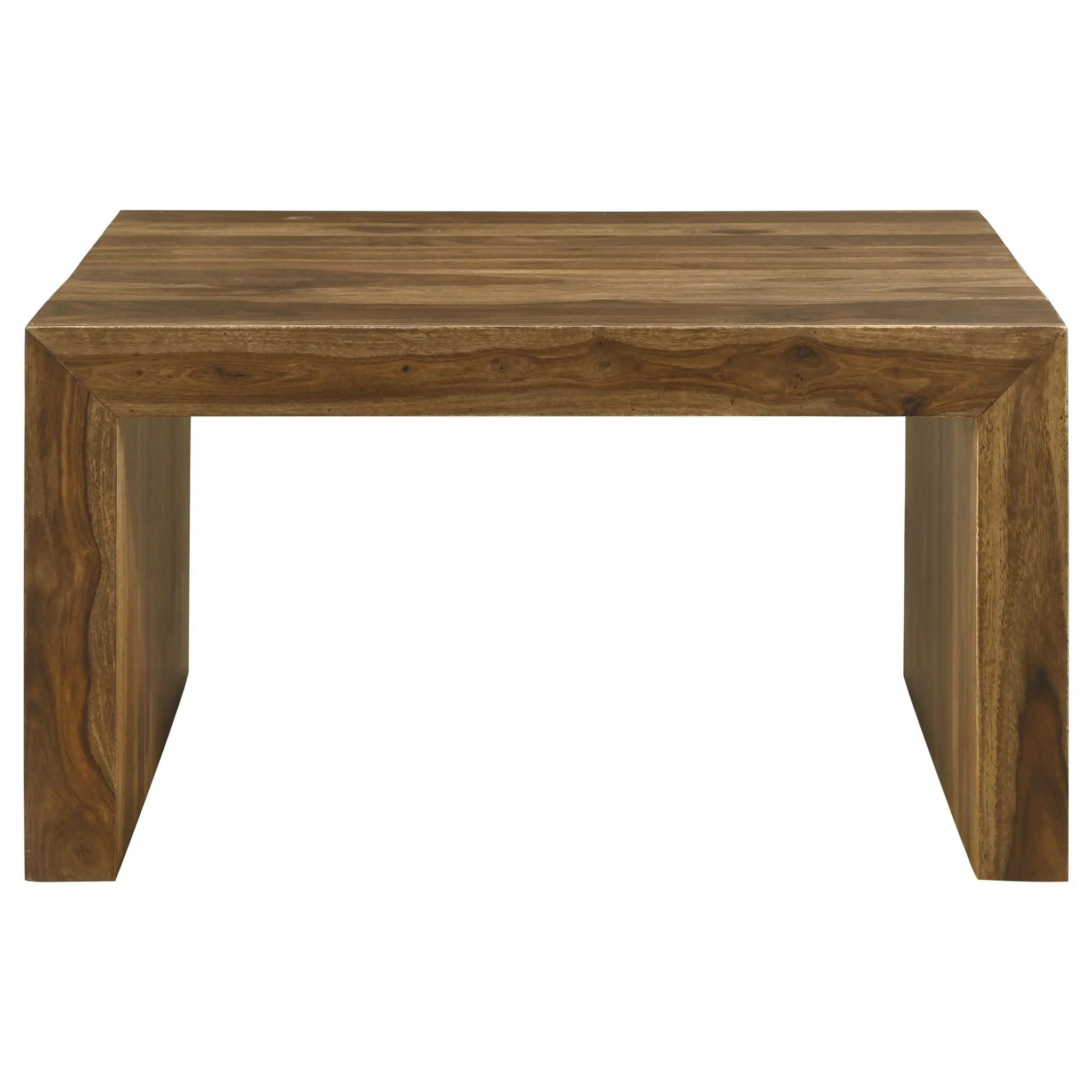 Odilia Square Solid Wood Coffee Table Auburn by Unique Piece Furniture