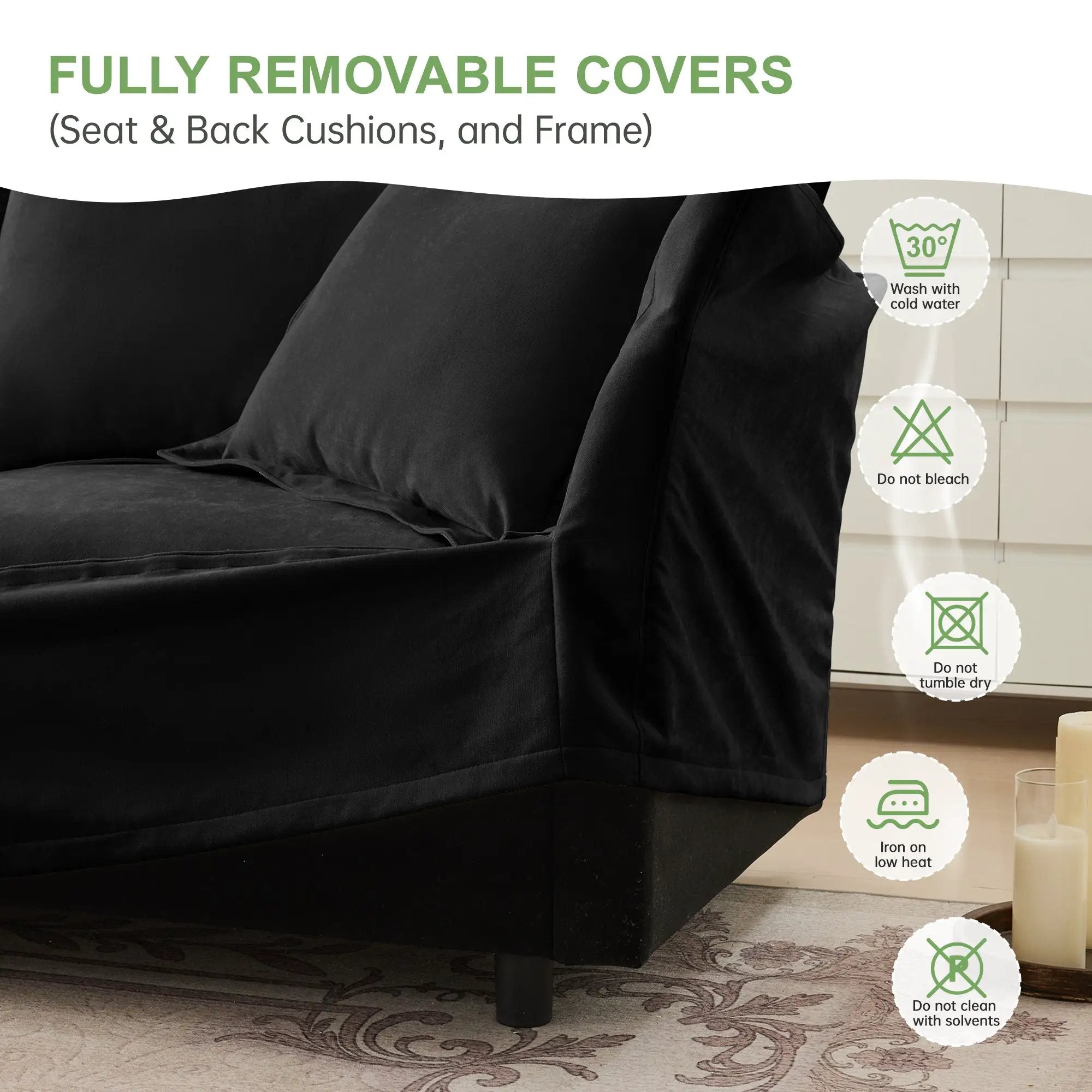 Set of 2 Slipcovered Armchairs by HouseOfZazla