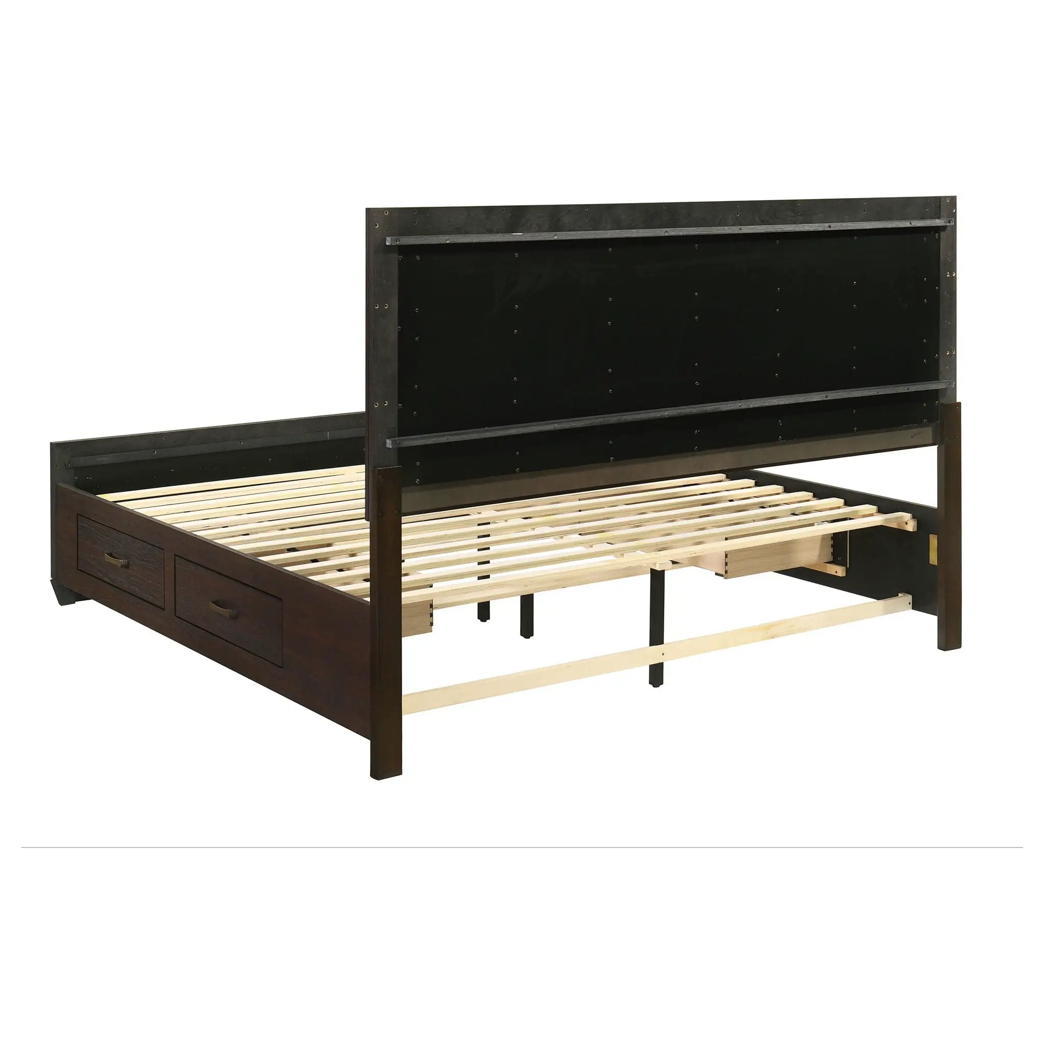 Kauffman 4-piece Eastern King Bedroom Set Dark Cocoa by Unique Piece Furniture