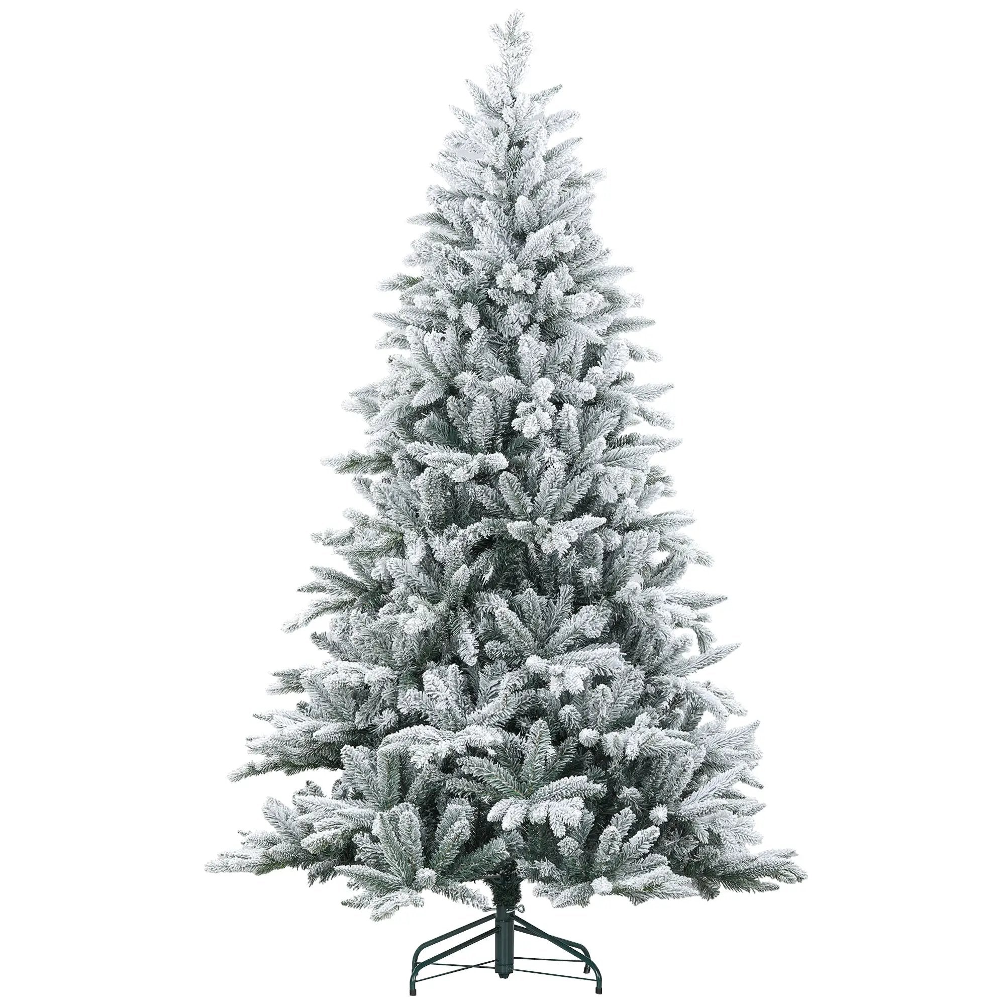 HOMCOM 7ft Snow Flocked Artificial Christmas Tree by HouseOfZazla