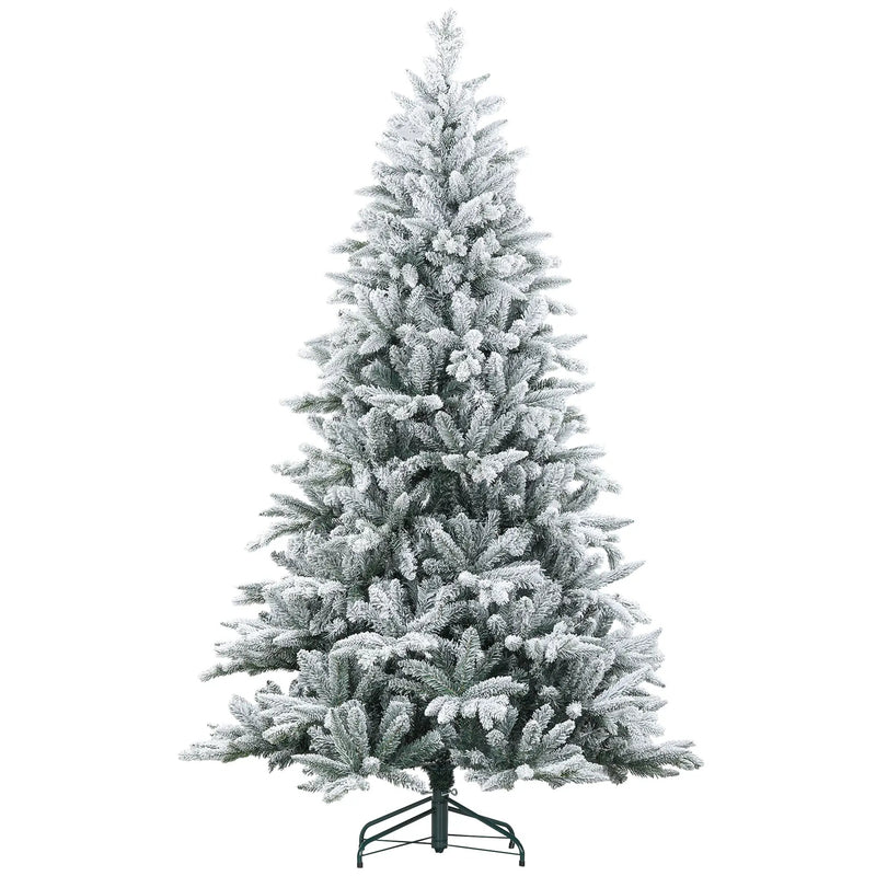 HOMCOM 7ft Snow Flocked Artificial Christmas Tree by HouseOfZazla