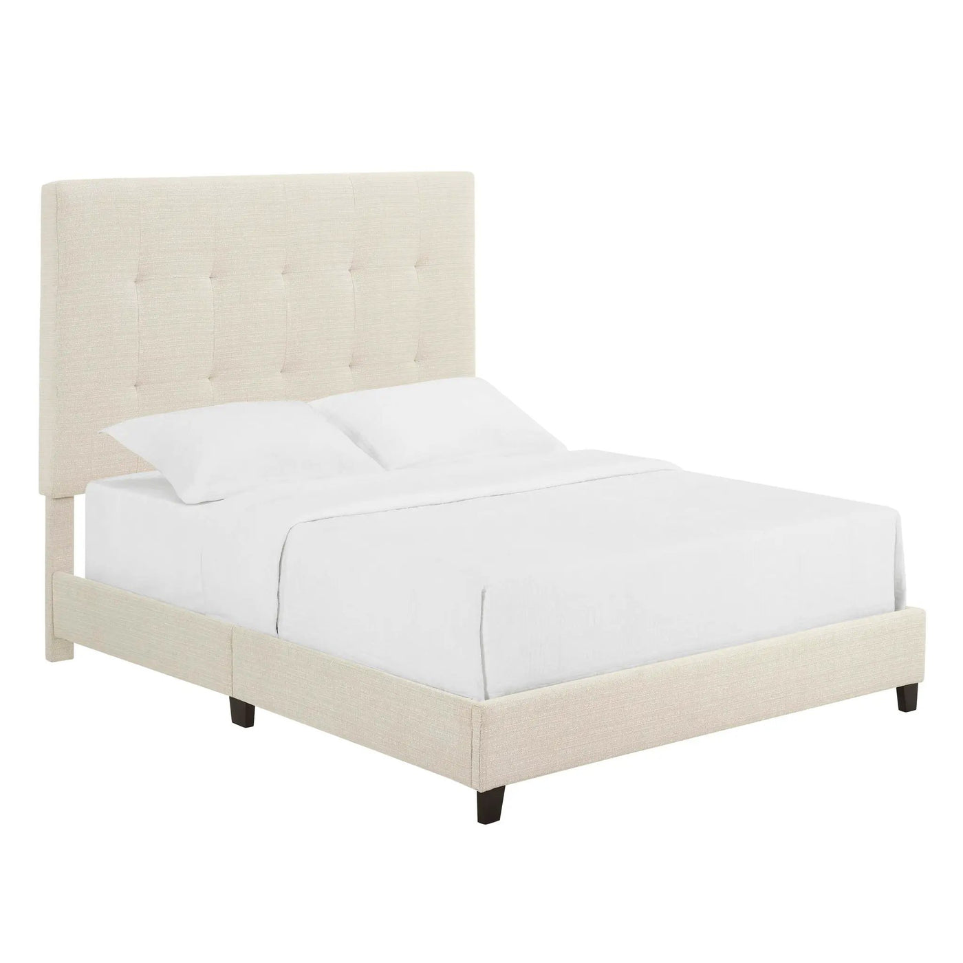 Tufted Upholstered Headboard Platform Bed by Unique Piece Furniture
