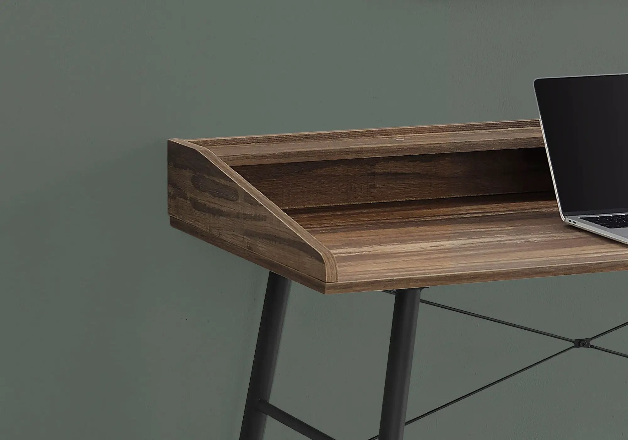 Computer Desk For Home Office, Sturdy Construction, Storage Shelves by Unique Piece Furniture