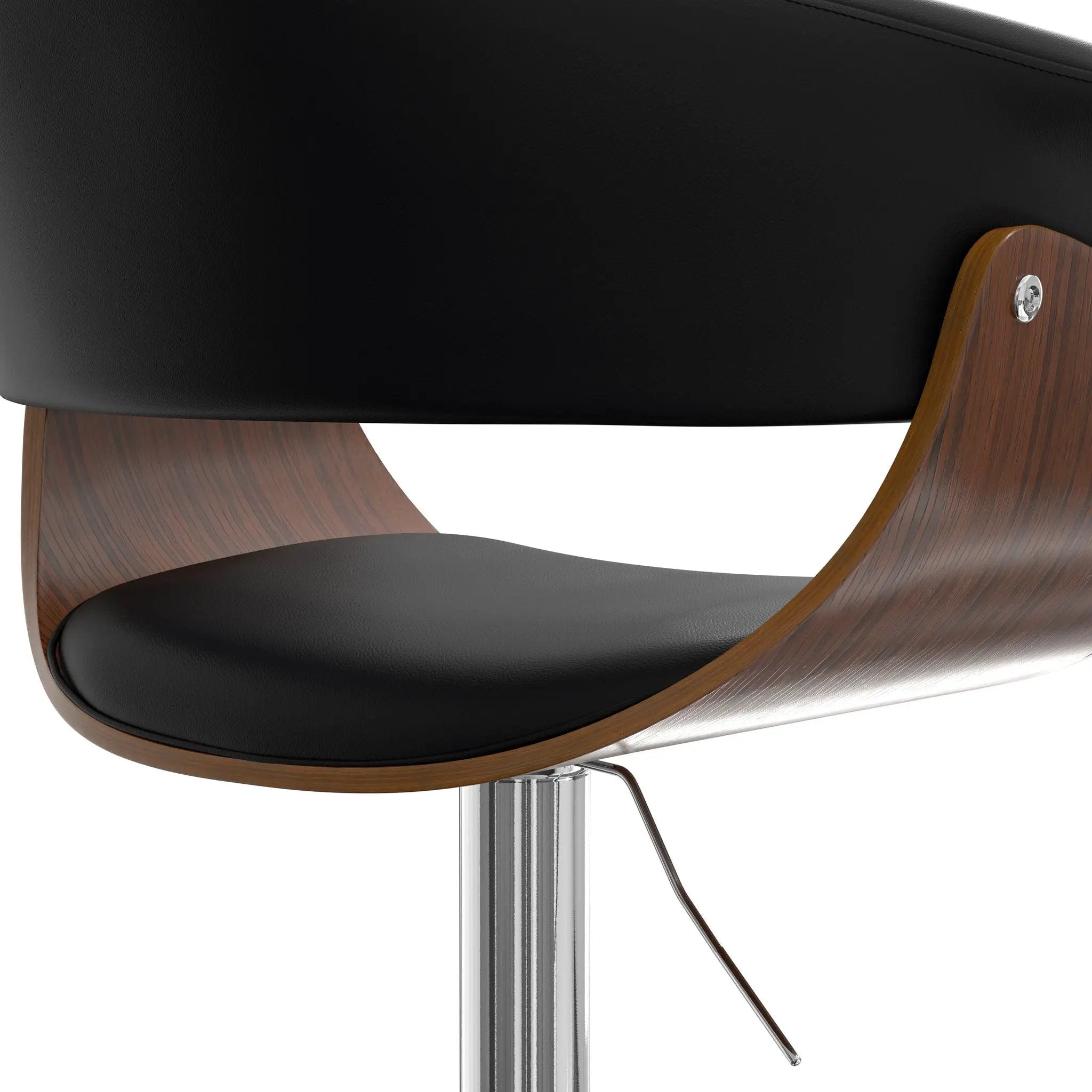 Sheldon - Upholstered Adjustable Swivel Bar Stool by HouseOfZazla