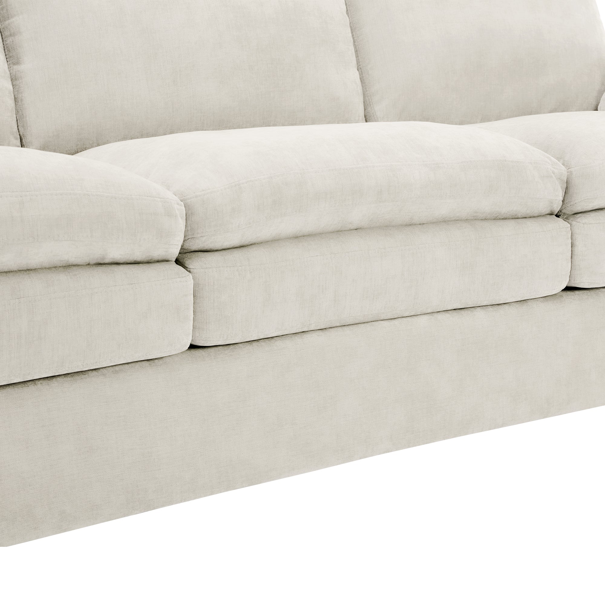 Cozy Upholstered 3-Seater Sofa with Plush Double Cushion and Ergonomic Design by BLAKHOM