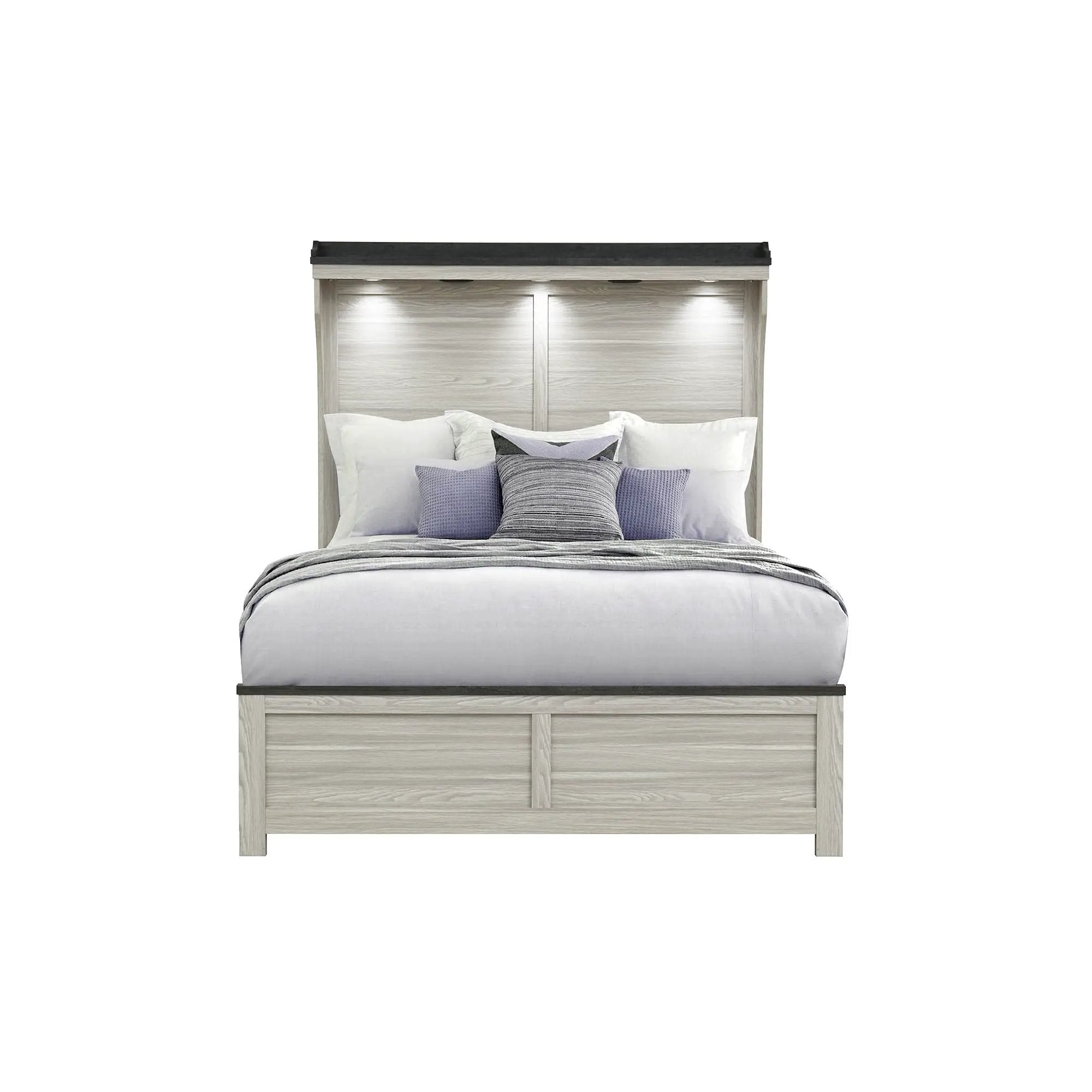 Augusta - Bed With Lit Headboard by HouseOfZazla