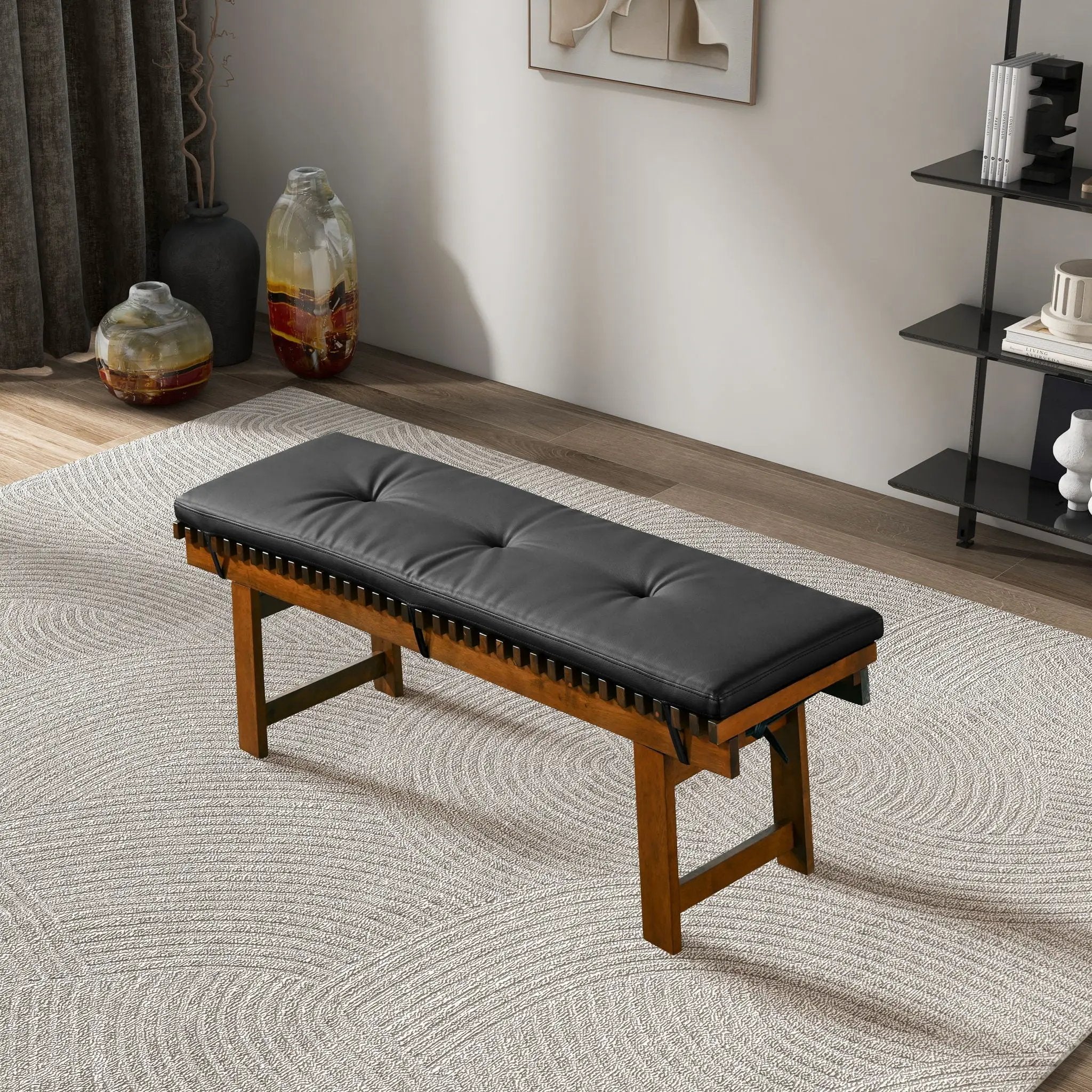 Lucia - Bench - Black by Unique Piece Furniture