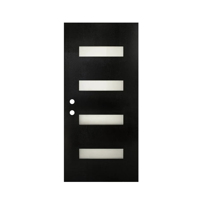 36 x 80 Fiberglass Entry Door Slab Only, Frosted Glass by HouseOfZazla