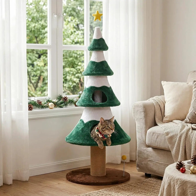 62" Cat Tree with Heavy Duty Base by HouseOfZazla