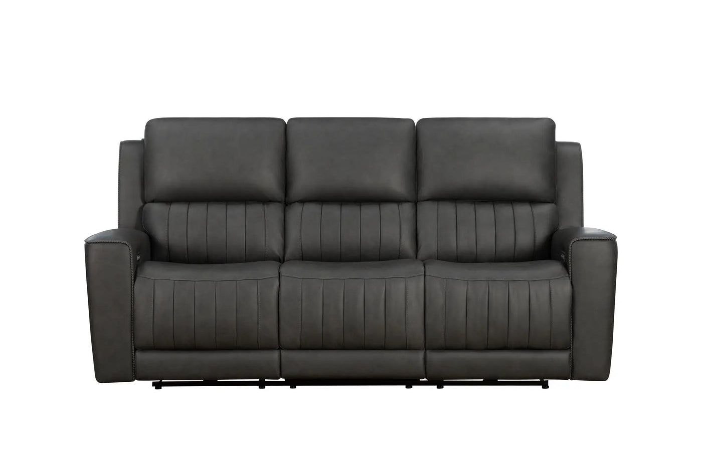 Pierce - Power Sofa With Power Recline, Power Headrest (Drop Down Table With Two Cup Holders)-Zero Gravity, Lumbar by Unique Piece Furniture