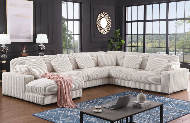 Nadine - Modular Corner Sectional Sofa With Left Facing Chaise by Unique Piece Furniture
